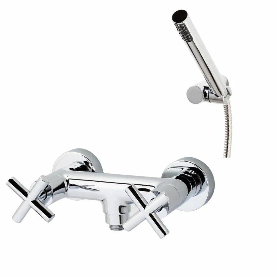 Grifo Ducha Cromo Con Accesorios De Ducha – Matrix – 8243000 – Galindo