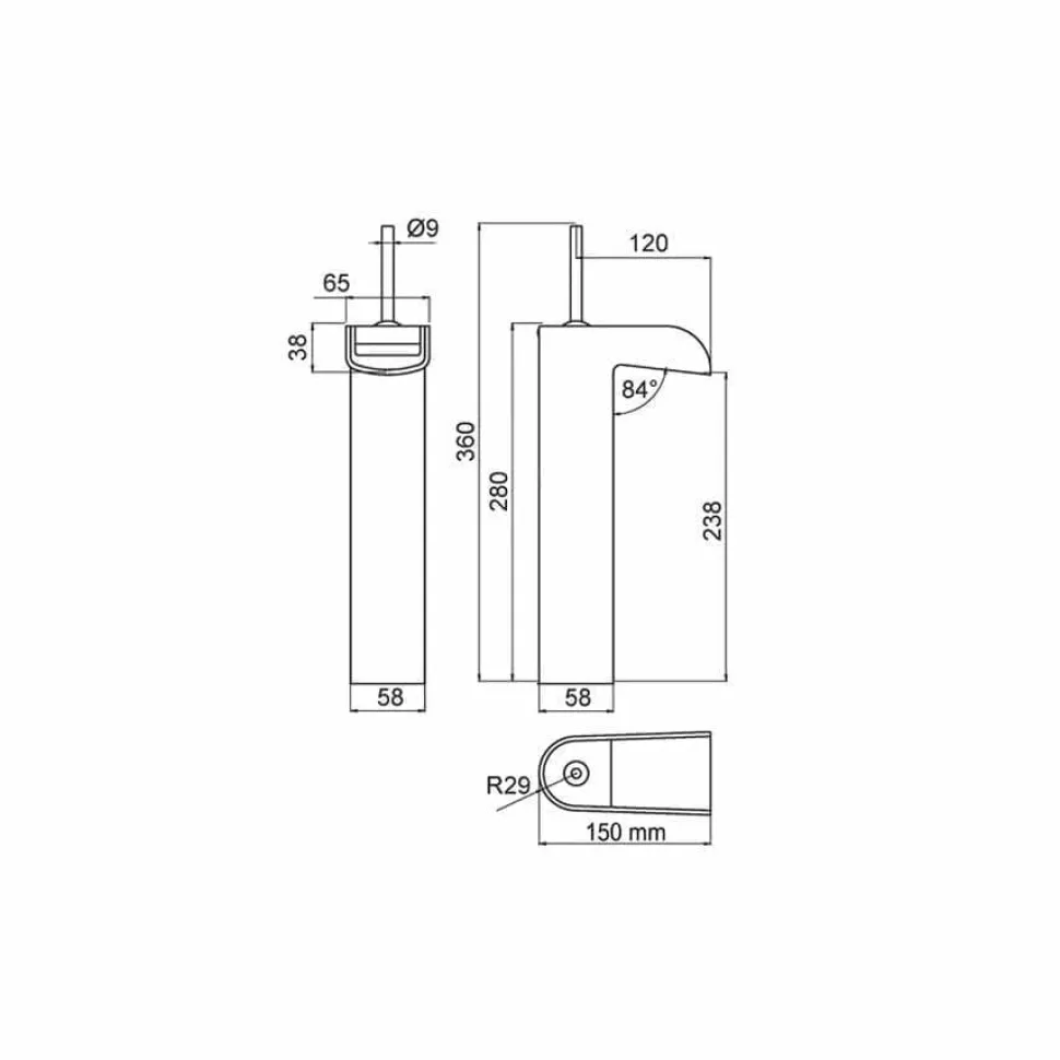 Grifo Lavabo Alto Con Desagüe – 6944500 – Loveme – Galindo