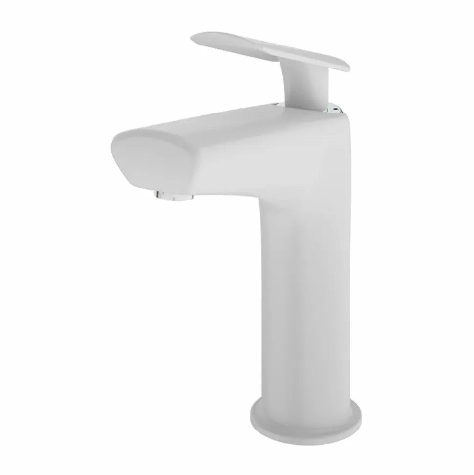 Grifo Lavabo Monomando Mezclador Blanco Luxcover – Kily – 4955011 – Galindo
