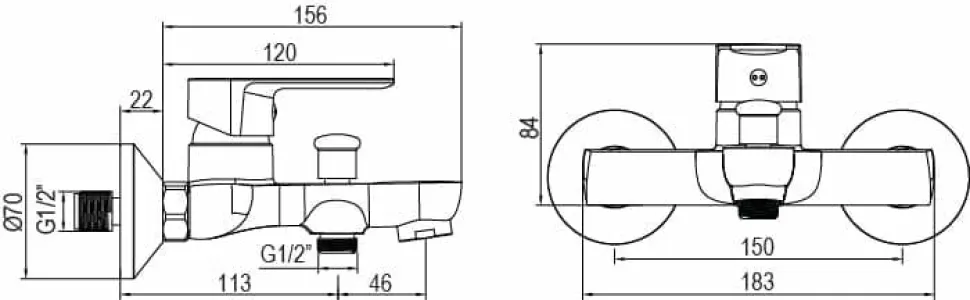 Grifo Monomando De Bañera Sky Cromo Con Equipo (Mango De Ducha, Flexo Y Soporte) – 01SKY401CR – AQG