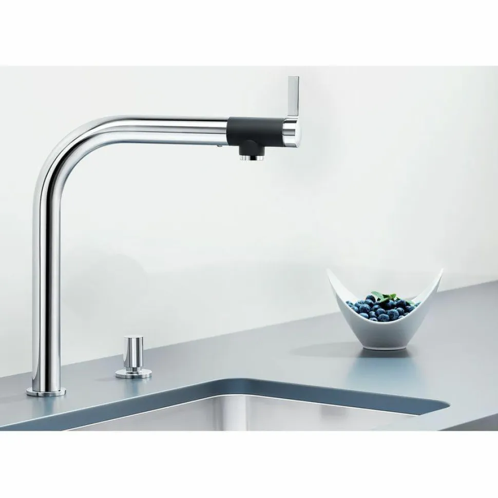 Grifo Monomando De Cocina Con Mando Ergonómico Vonda – Blanco