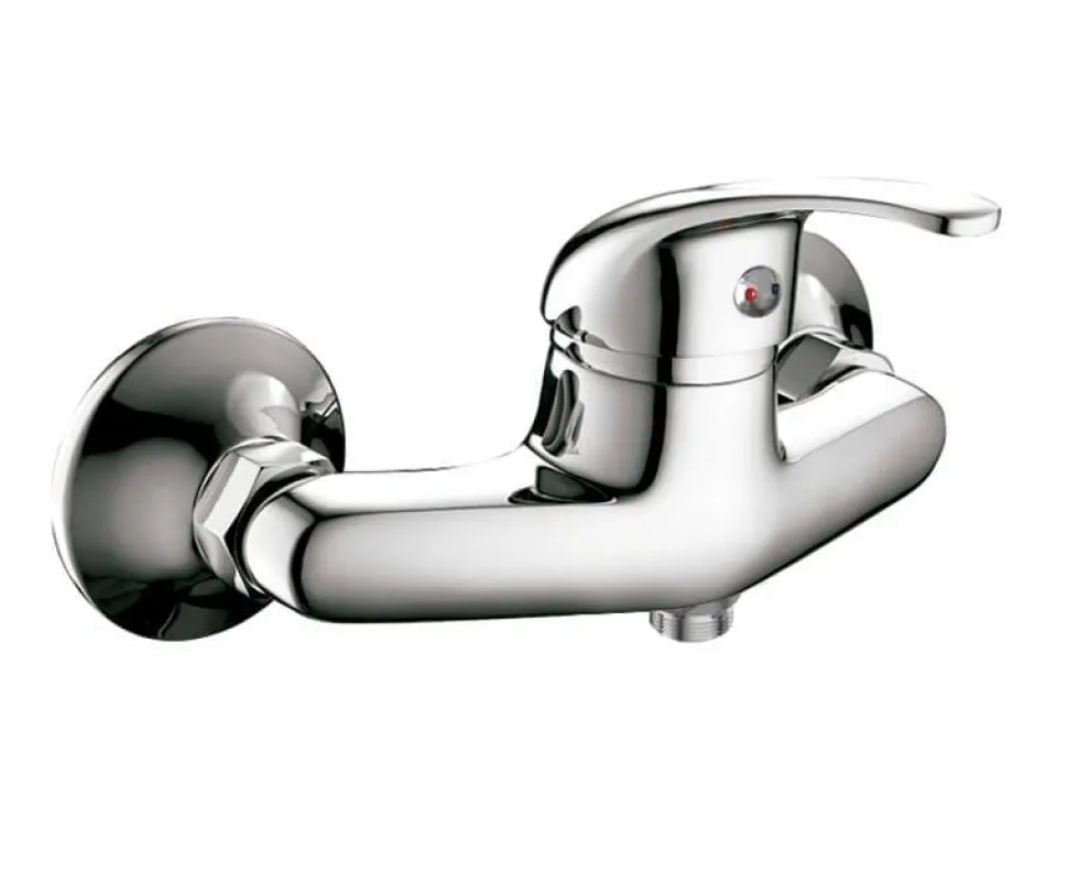 Grifo Monomando De Ducha Base Cromo Con Equipo (Mango De Ducha, Flexo Y Soporte) – 01BAS301CR – AQG