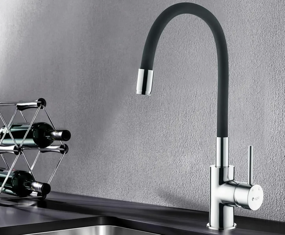 Grifo Monomando De Fregadera Caño Negro Wolobby – 05WOL570NG – AQG