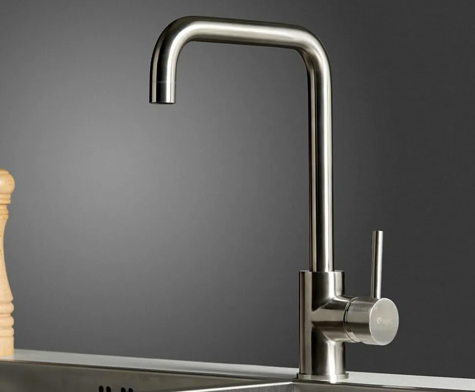 Grifo Monomando De Fregadera INOX Lite Con Cartucho Economizador – 05LIT501IS – AQG