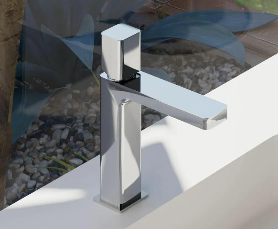Grifo Monomando De Lavabo 25 QB Cromo – 01QBE100CR – AQG