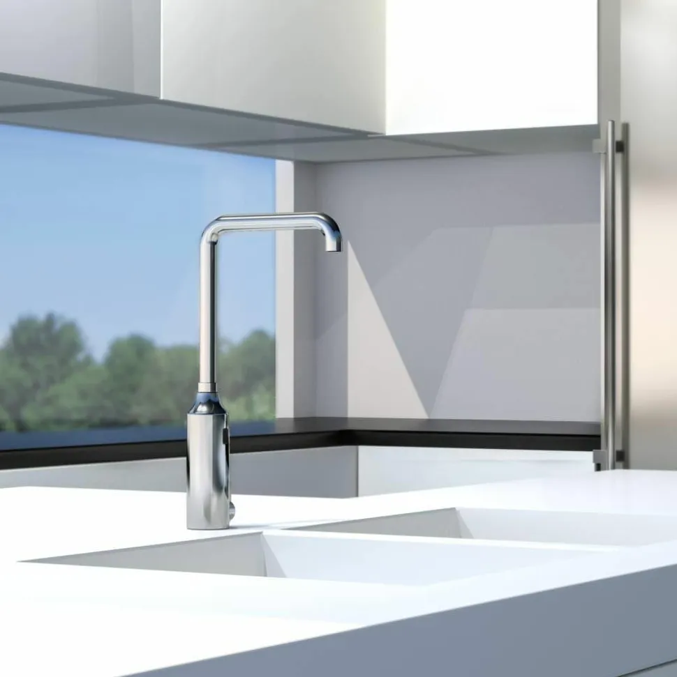 Grifo Temporizado Cocina Mezclador Repisa Por Sensor Accionamiento Mediante Sensor. PRESTO Domo Sensia C – 79321 – Presto Iberica