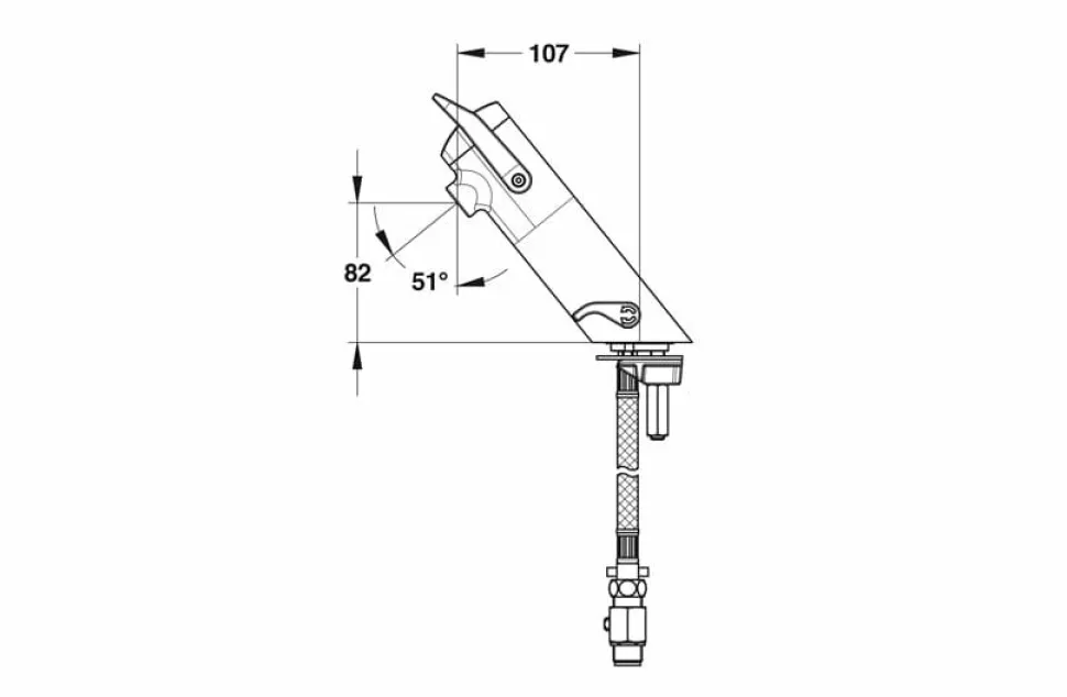 Grifo Temporizado Lavabo Mezclador Repisa Accionamiento Mediante Pulsador. PRESTO Neo LM – 68052 – Presto Iberica