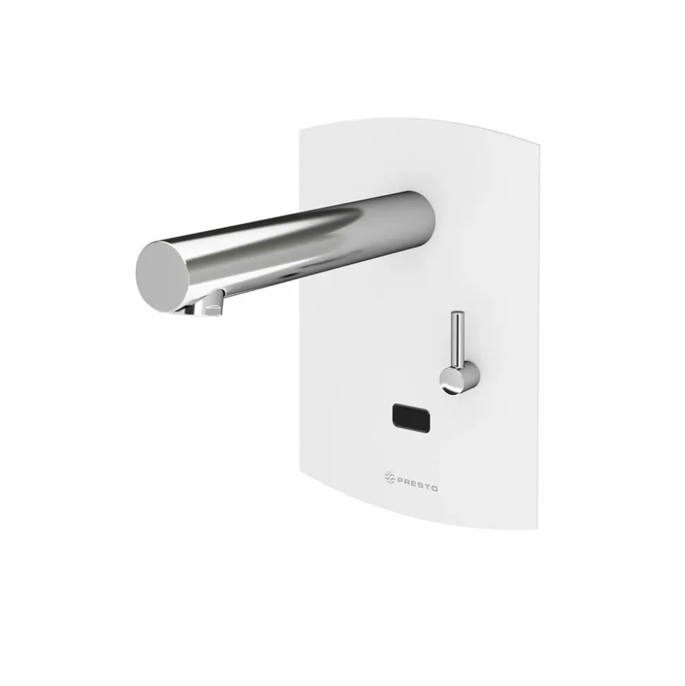Grifo Temporizado Lavabo Mezclador Mural Por Sensor Accionamiento Mediante Sensor. PRESTO Domo Sensia PM – 79261 – Presto Iberica
