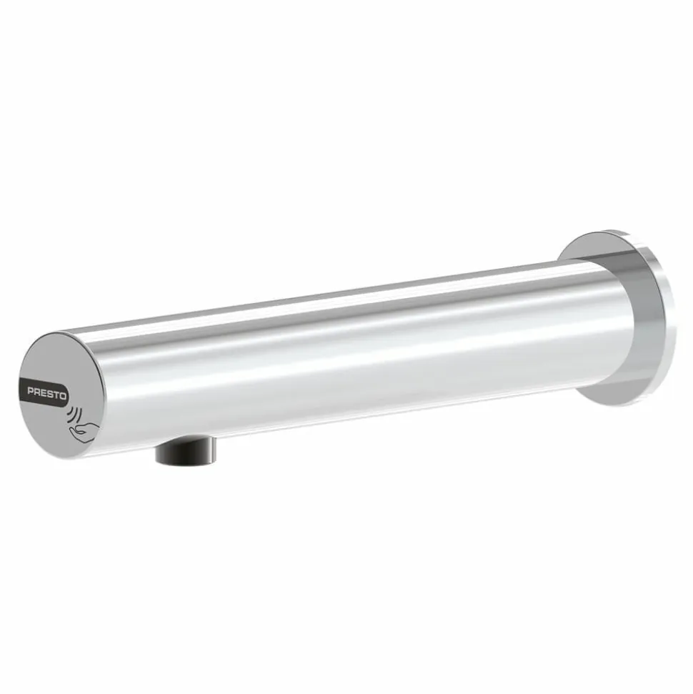 Grifo Temporizado Lavabo Un Agua Mural Por Sensor Accionamiento Mediante Sensor. PRESTO Linea L – 57102 – Presto Iberica