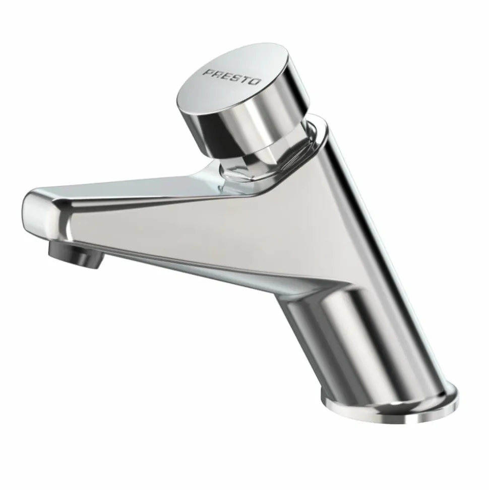 Grifo Temporizado Lavabo Un Agua Repisa Accionamiento Mediante Pulsador. PRESTO 105 L – 20912 – Presto Iberica