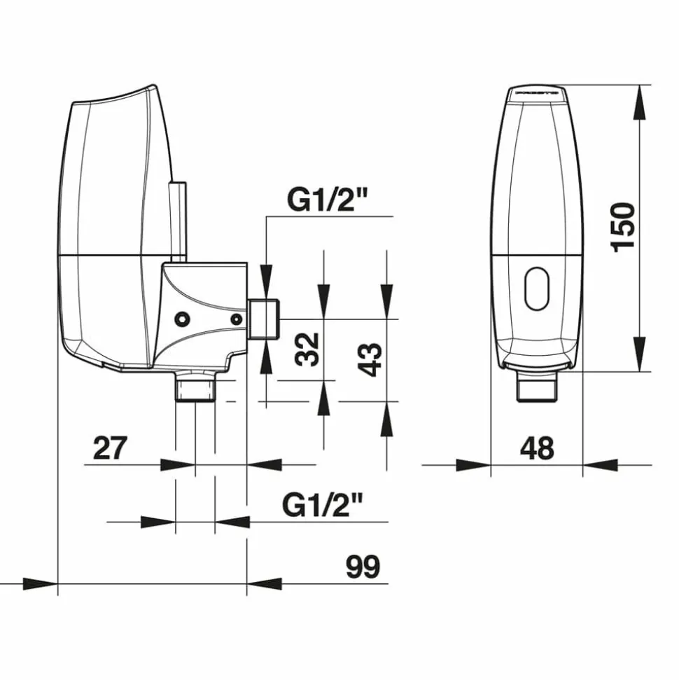 Grifo Temporizado Urinario Sensor Visto Accionamiento Mediante Sensor. PRESTO 8400 Nuevo – 55371 – Presto Iberica