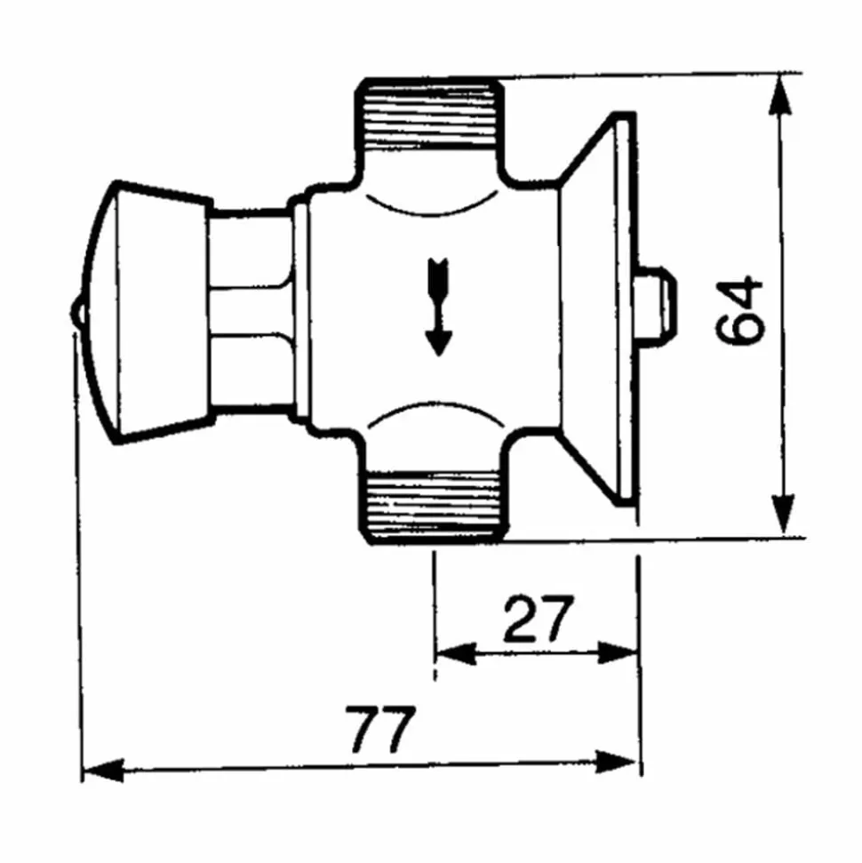 Grifo Temporizado Urinario Visto Accionamiento Mediante Pulsador. PRESTO 12 – 95632 – Presto Iberica