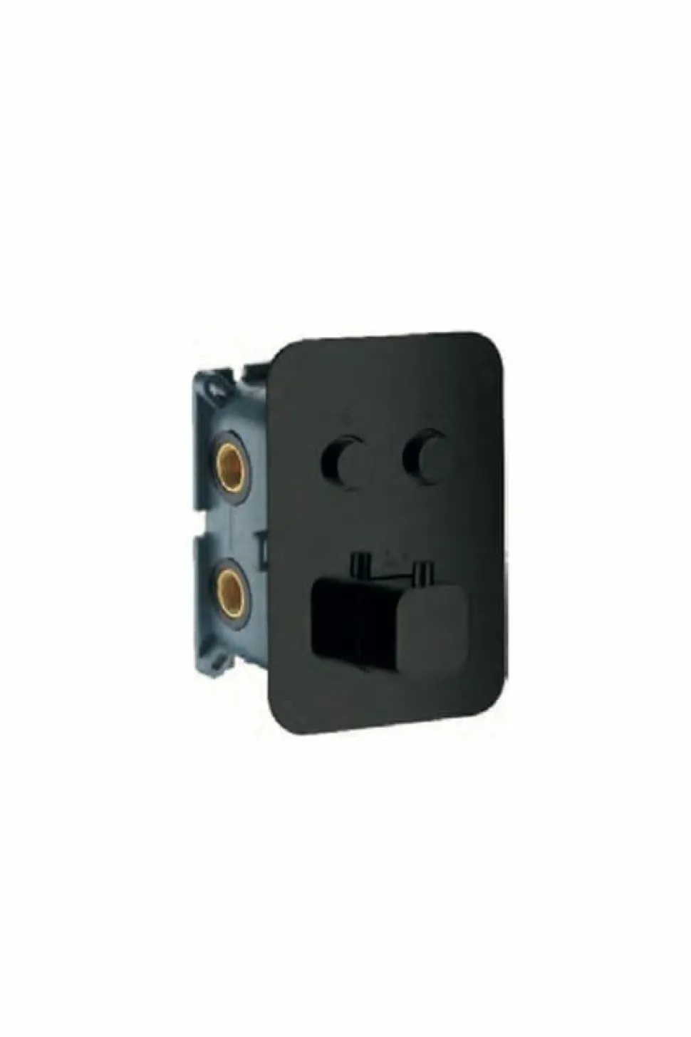 Grifo Termostático Empotrado 2 Vías Cuadrado Negro – CTP02V/NG – CImex