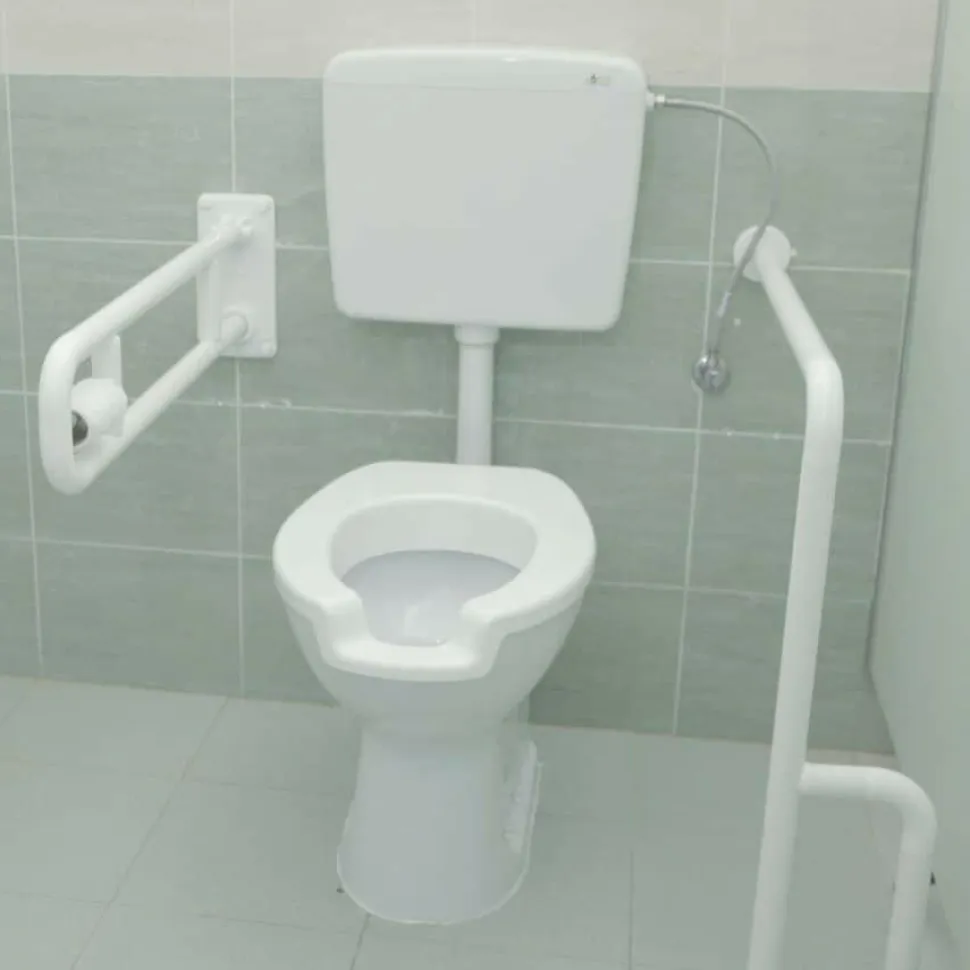 Inodoro En Porcelana De Fijación Al Suelo Con Diseño Ergonómico – Prestowash 730 – Presto Equip – 87301