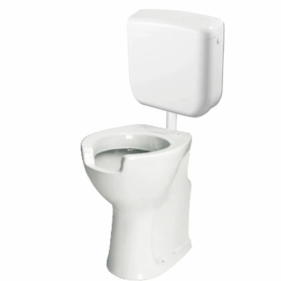 Inodoro Prestowash Basic Salida Suelo Con Asiento-tapa + Cisterna – PrestoEquip – 88112