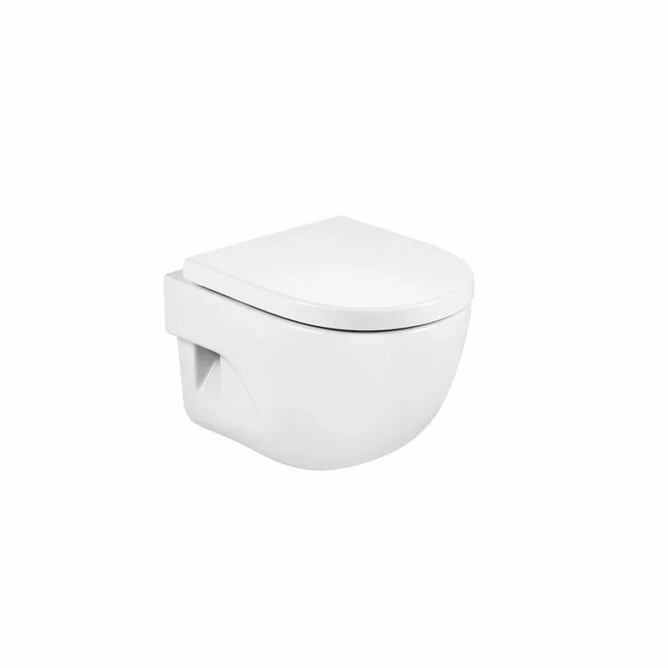 Inodoro Suspendido Compacto Con Salida Horizontal Tapa Amortiguada – Meridian – Roca – A346248000 / A8012AC00B