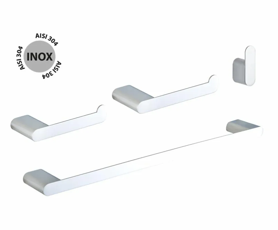 Juego De Accesorios Baño Sune 4 Piezas – 31SUNPAC01 – AQG