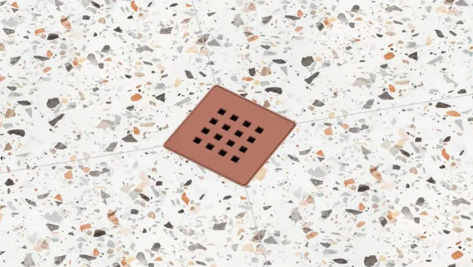 Kit Para Plato De Obra Con Sumidero Ruber Con Sifón De 50 Mm Y Rejilla FEELS ROSE – EVO FEELS -IB20024 – Estil Gurú