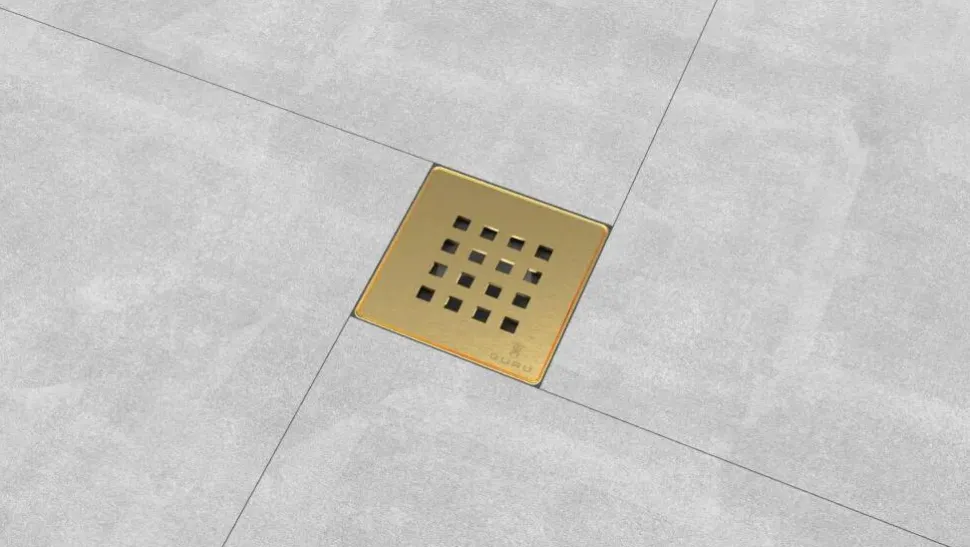 Kit Para Plato De Obra Con Sumidero Ruber Reducido Con Sifón De 30 Mm Y Rejilla AIKIT EVO ORO Reducido – EVO COLORS -IB20021R – Estil Gurú