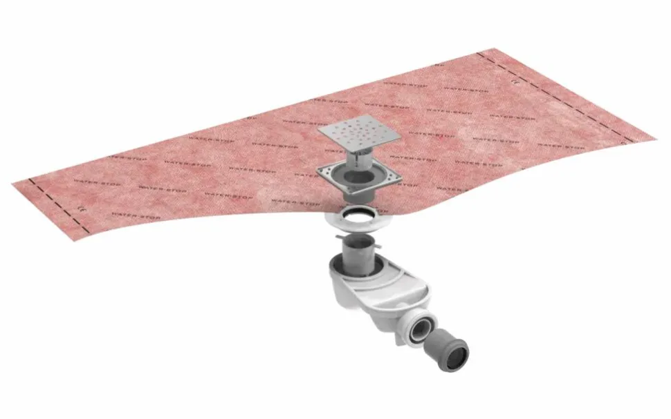 Kit Para Plato De Obra Con Sumidero Ruber Con Sifón De 50 Mm Y Rejilla AIKIT EVO Reducido – EVO -IB20015R – Estil Gurú