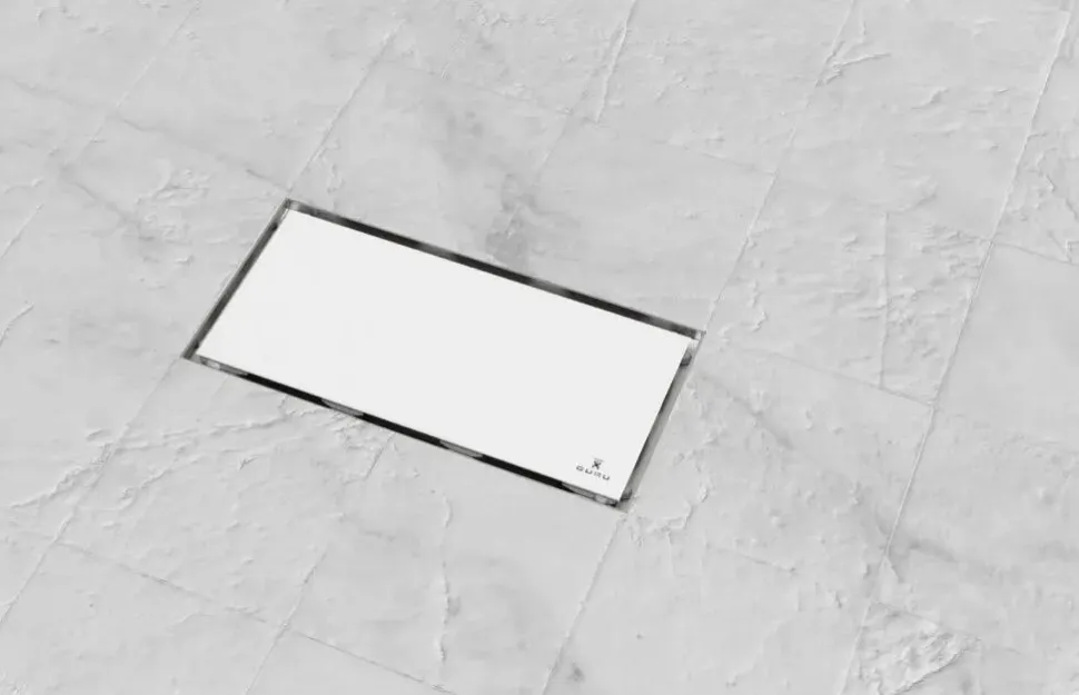 Kit Para Plato De Obra Con Sumidero Ruber Reducido Con Sifón De 30 Mm Y Rejilla EVOLUX CRISTAL TEMPLADO 15X30 Reducido – EVOLUX -IE49009R – Estil Gurú