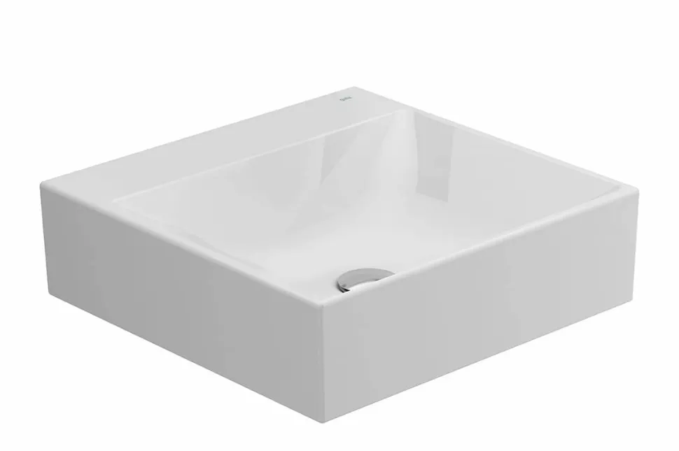 Lavabo Albus De 45X45 Sin Rebosadero Y Sin Orificio Para Grifo – Gala – G1022101