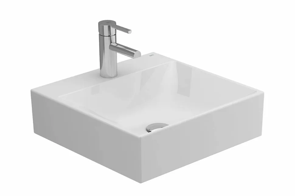 Lavabo Albus De 45X45 Sin Rebosadero Y Con Orificio Para Grifo – Gala – G1021901