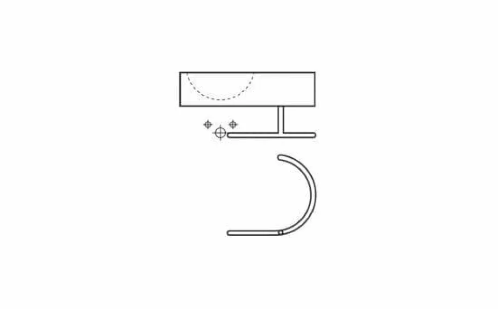 Lavabo Ceramico Suspedido Con Toallero Recto – 0065B+065BTG – Fuengirola – Bathco