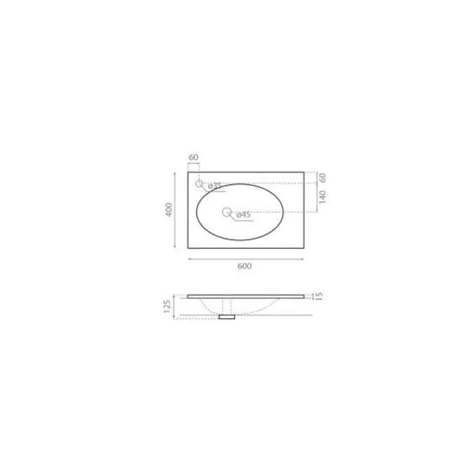 Lavabo De Porcelana Sobremueble / Suspendido 00538 – Verona – Bathco
