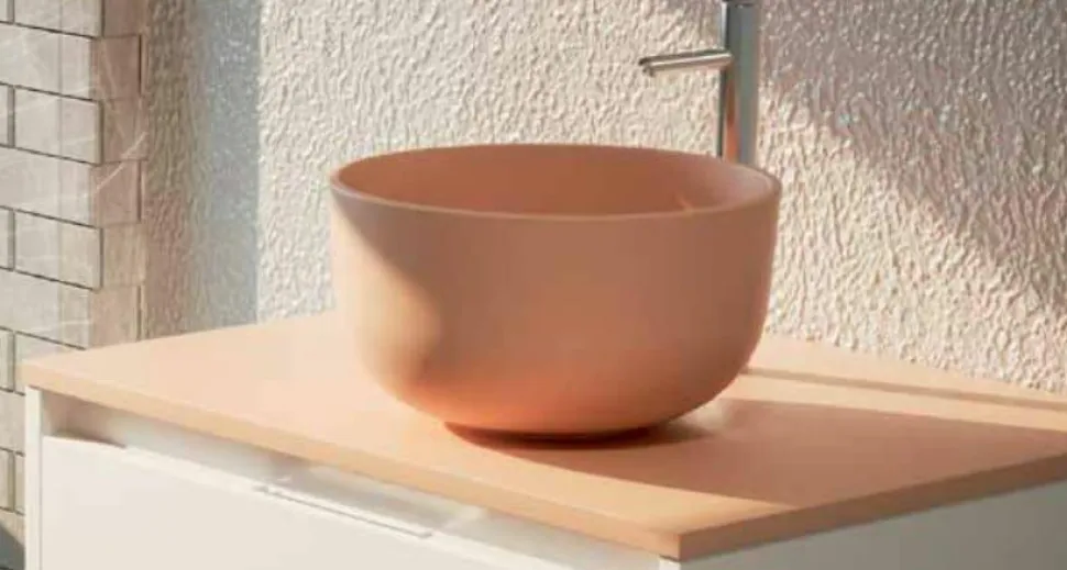 Lavabo De Resina Sobre Encimera Microtec 37x37x17 Cm – Benzo – Aquore