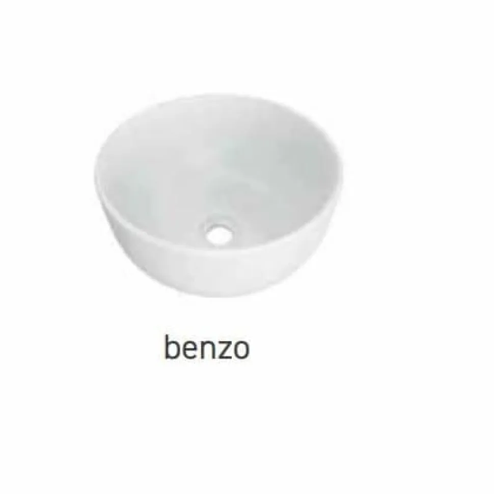 Lavabo De Resina Sobre Encimera Microtec 37x37x17 Cm – Benzo – Aquore
