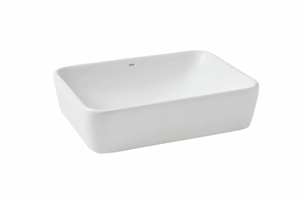 Lavabo Emma Sq. Sobrenc. 50X38 Blanco Mate – Gala – G2705021