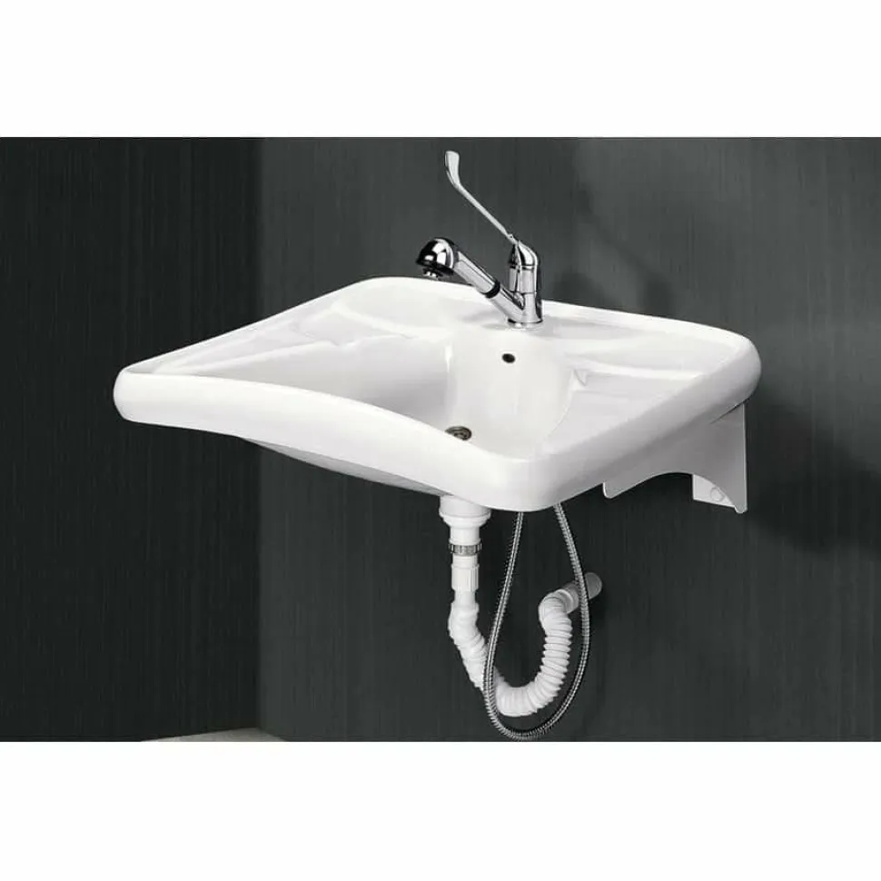 Lavabo En Porcelana Con Frente Cóncavo Con Grfio – Prestosan 860 – Presto Equip – 80601