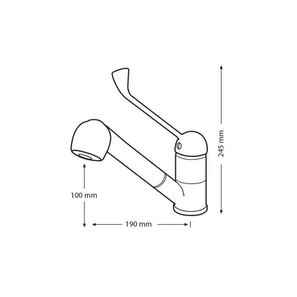 Lavabo En Porcelana Con Frente Cóncavo Con Grfio – Prestosan 860 – Presto Equip – 80601