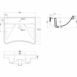 Lavabo Inclinación Neumática PRESTOSAN BASIC NEUMATICO CON GRIFO – PrestoEquip – 88703
