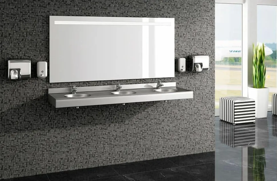 Lavabo Múltiple Prestosan Inox 3 Senos Mate – PrestoEquip – 88865
