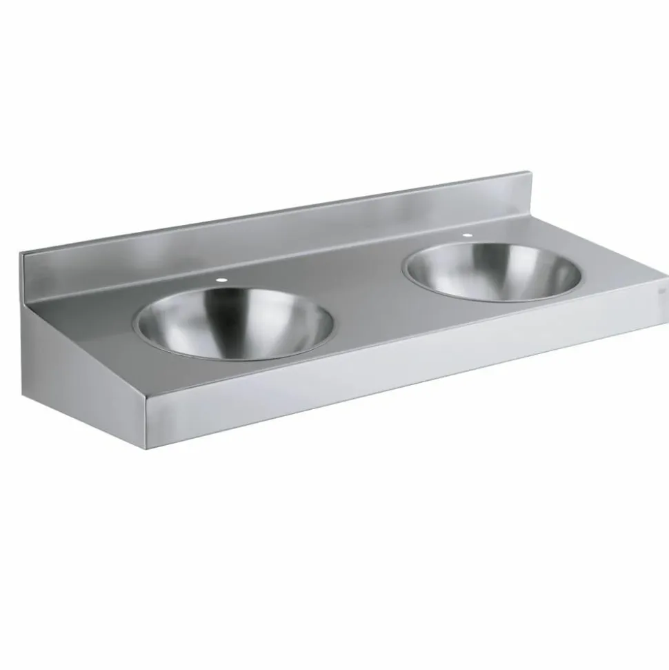 Lavabo Múltiple Prestosan Inox 2 Senos Mate – PrestoEquip – 88861