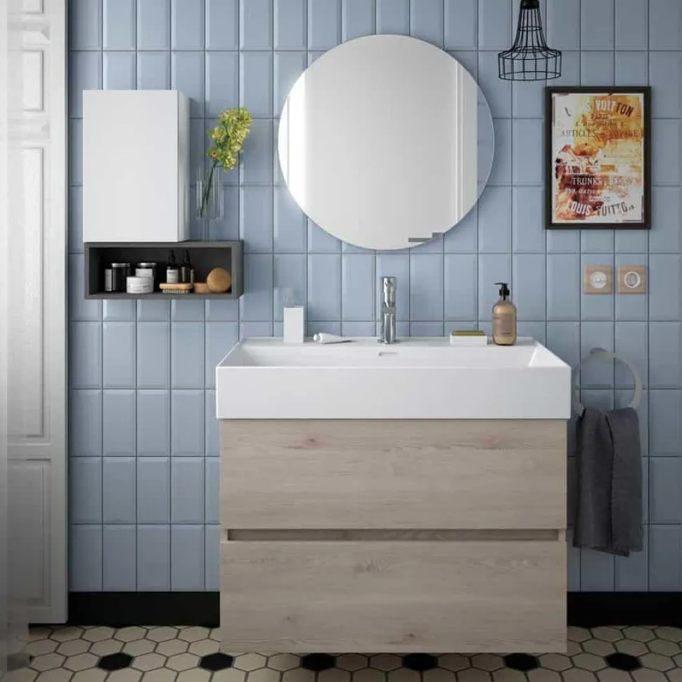 Lavabo Porcelana Blanca – Veneto – Salgar