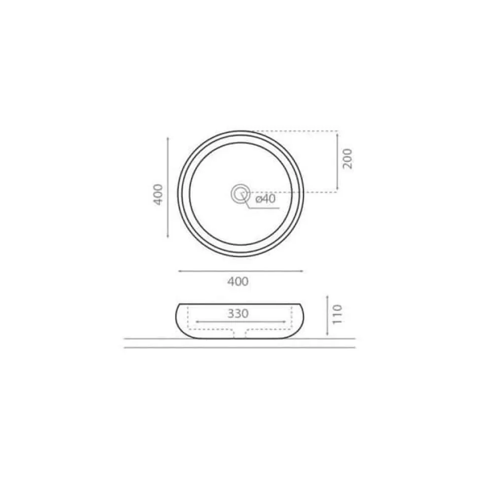 Lavabo Sobre Encimera Acero Brillante – 8310 – Ason – Bathco