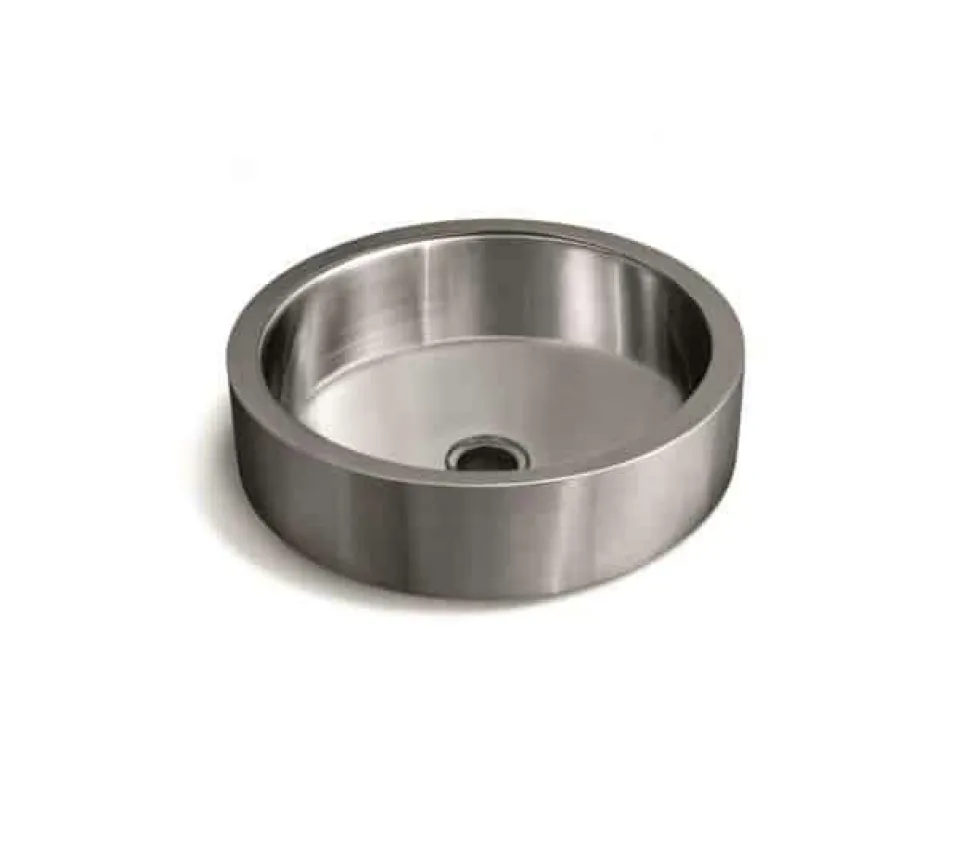 Lavabo Sobre Encimera Acero Satinado 8311 – Oruña – Bathco