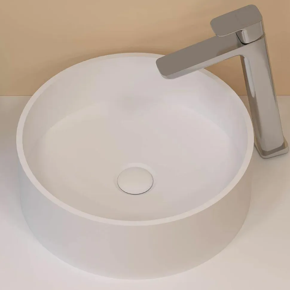 Lavabo Sobre Encimera De SolidSurface – Kaury – Baños10