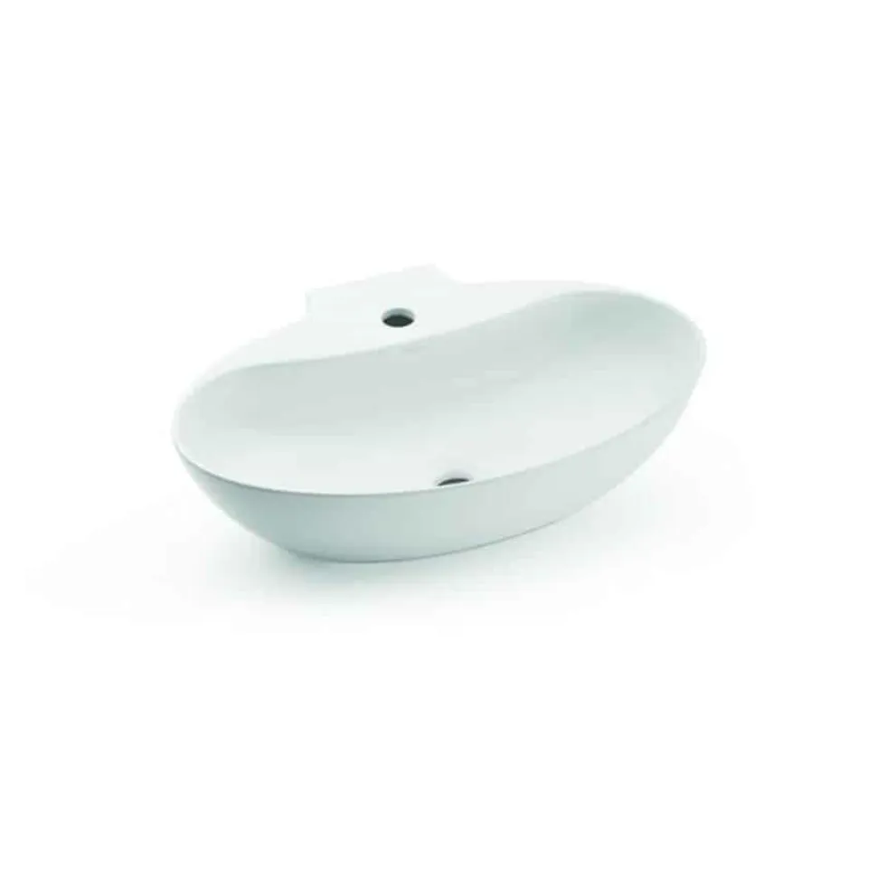Lavabo Sobre Encimera / Suspendido Blanco O Natural – 0034N/0034NCRU- New Malaga – Bathco