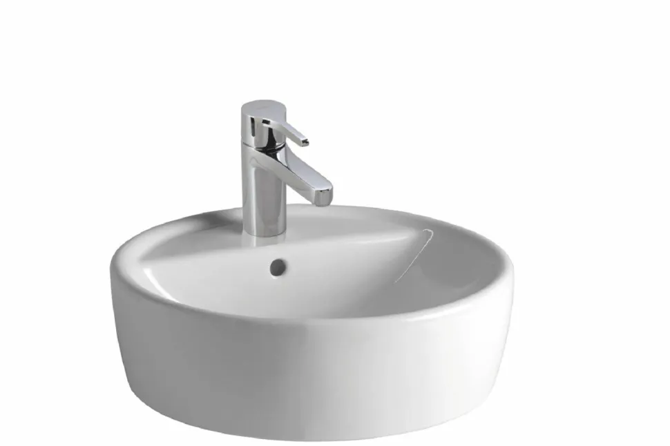 Lavabo Urban 45 Sobre-Encimera C/Repisa Y Sujeción Blan – Gala – G1303001