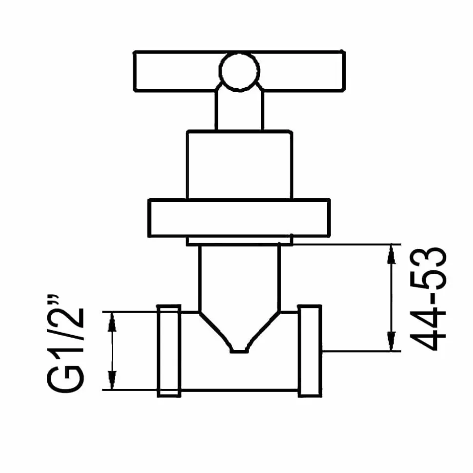 Llave De Paso 1/2 Cromo Mate 8213061 – Matrix – Galindo
