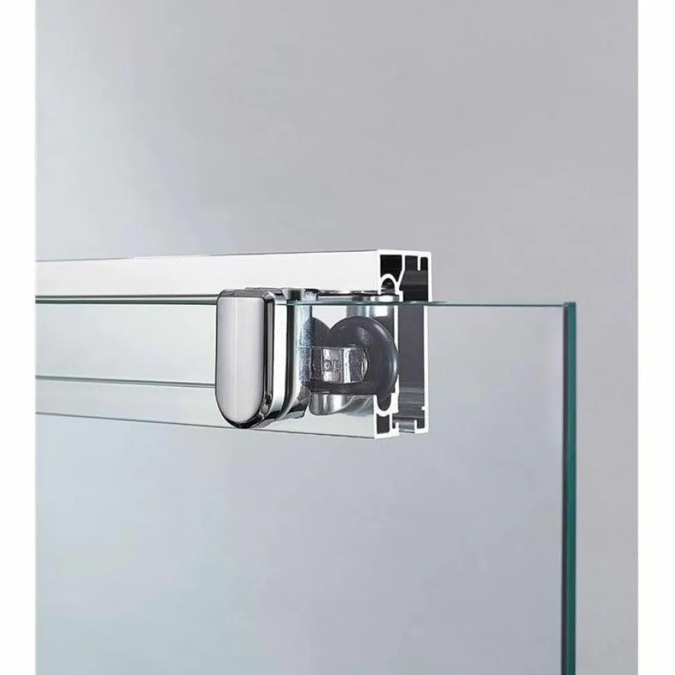 Mampara Angular 2 Fijos + 2 Correderas Decorado Frost Plus – Basic – GME