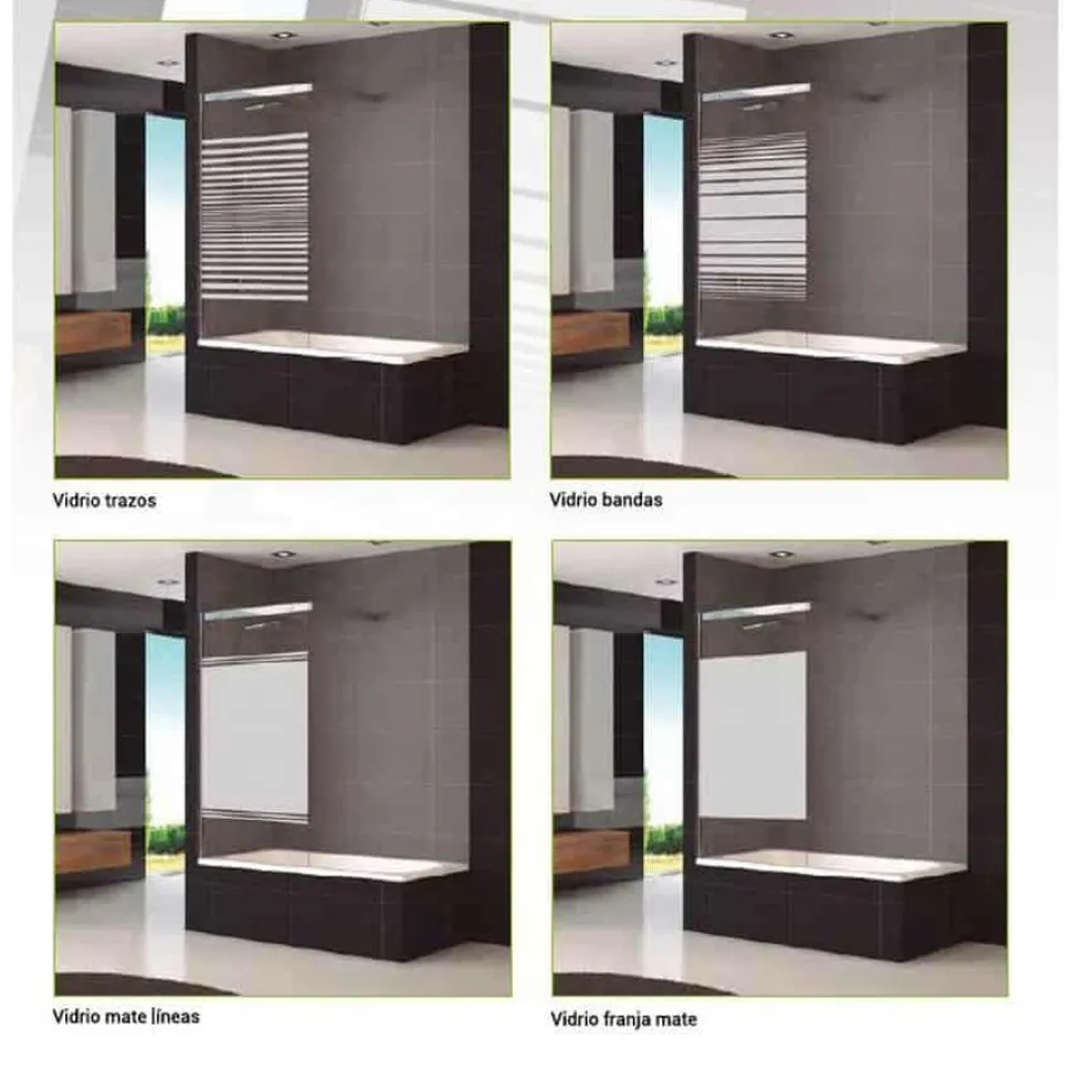 Mampara De Ducha Frontal De 2 Hojas – Decorban – Valencia D206 – ES