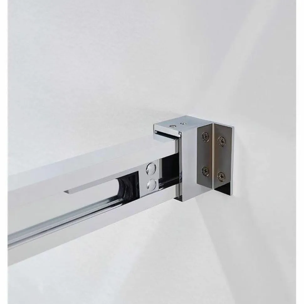 Mampara De Ducha Frontal 2 Fijos + 2 Correderas Transparentes – Basic – GME