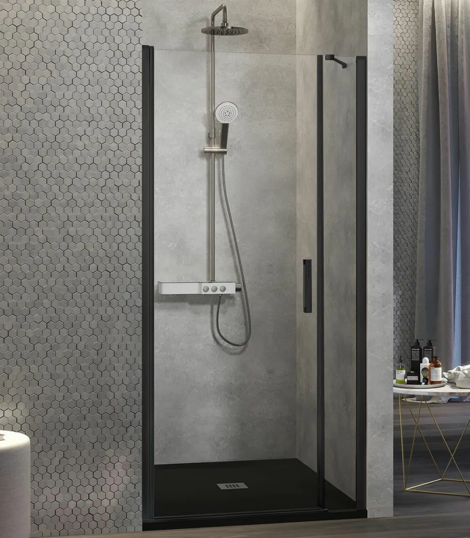 Mampara Frontal De Ducha Fijo + Puerta Abatible Nardi Na502 – Kassandra