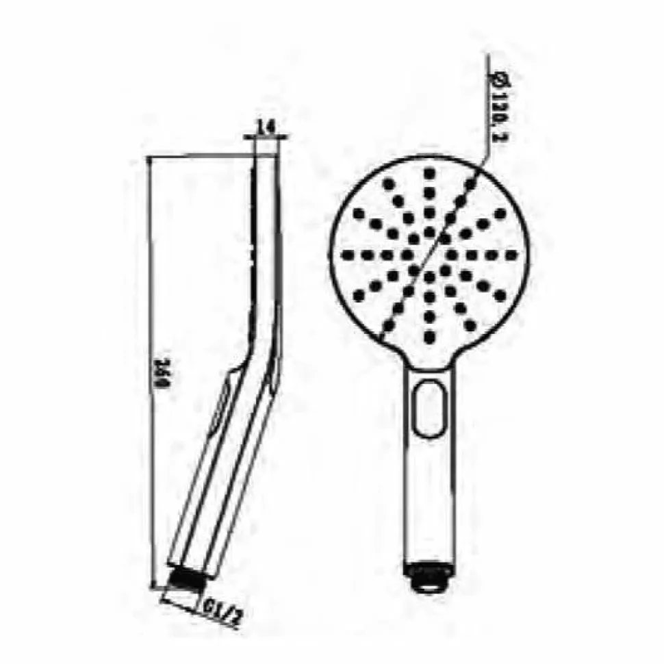 Maneral Ducha Aroha Cromo 3 Posiciones – 78500 – Galindo