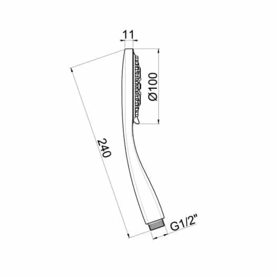 Maneral Ducha 3 Funciones Diametro 130 Mm Cromo – 67533 – Galindo
